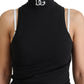 Dolce & Gabbana Sleek Black Sleeveless Cotton Tank