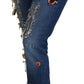 Dolce & Gabbana Crystal-Embellished Slim Fit Jeans