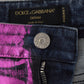 Dolce & Gabbana Elegant High Waist Slim Fit Purple Jeans