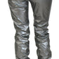 Dolce & Gabbana Elegant High Waist Skinny Pants in Silver