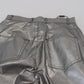 Dolce & Gabbana Elegant High Waist Skinny Pants in Silver