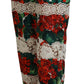 Dolce & Gabbana Elegant High Waist Floral Pants