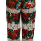 Dolce & Gabbana Elegant High Waist Floral Pants