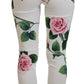 Dolce & Gabbana Elegant High Waist Floral Trousers