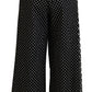 Dolce & Gabbana Elegant High-Waist Polka Dot Pants