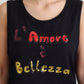 Dolce & Gabbana Black Sequined Amore E Bellezza Tank Top