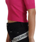 Dolce & Gabbana Chic Pink Cropped Top Blouse