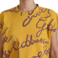 Dolce & Gabbana Chic Cropped DG Logo Cap Sleeves Blouse