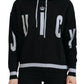 Juicy Couture Elegant Black Logo Pullover Sweater