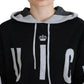 Juicy Couture Elegant Black Logo Pullover Sweater