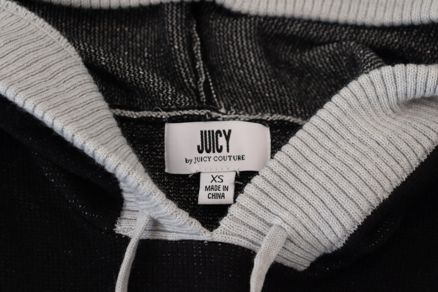 Juicy Couture Elegant Black Logo Pullover Sweater