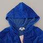 Juicy Couture Glam Hooded Zip Cropped Sweater in Blue