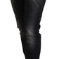 Acht Elegant Tapered Mid Waist Black Jeans