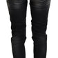 Acht Elegant Tapered Mid Waist Black Jeans