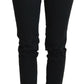 Ermanno Scervino Chic Low Waist Black Skinny Jeans