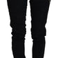 John Galliano Chic Mid Waist Flared Black Jeans