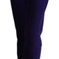 Just Cavalli Elegant Purple Corduroy Straight Fit Pants