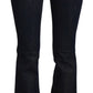 John Galliano Chic Low Waist Flared Denim Jeans