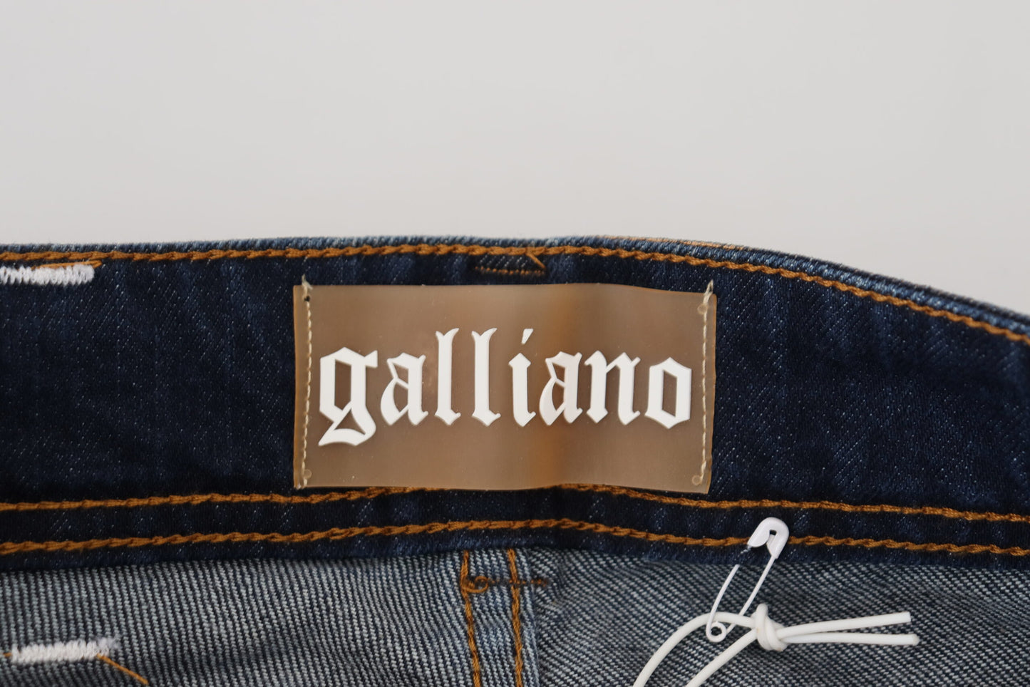 John Galliano Chic Low Waist Flared Denim Jeans