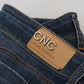 Costume National Chic Flared Low Waist Denim Jeans