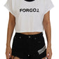 Dolce & Gabbana Chic White Cotton Crop Top Tee