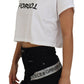 Dolce & Gabbana Chic White Cotton Crop Top Tee