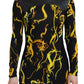 Versace Jeans Elegant Viscose Blend Top with Iconic Print