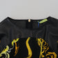 Versace Jeans Elegant Viscose Blend Top with Iconic Print