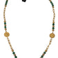 Dolce & Gabbana Elegant Gold-Plated Gemstone Necklace