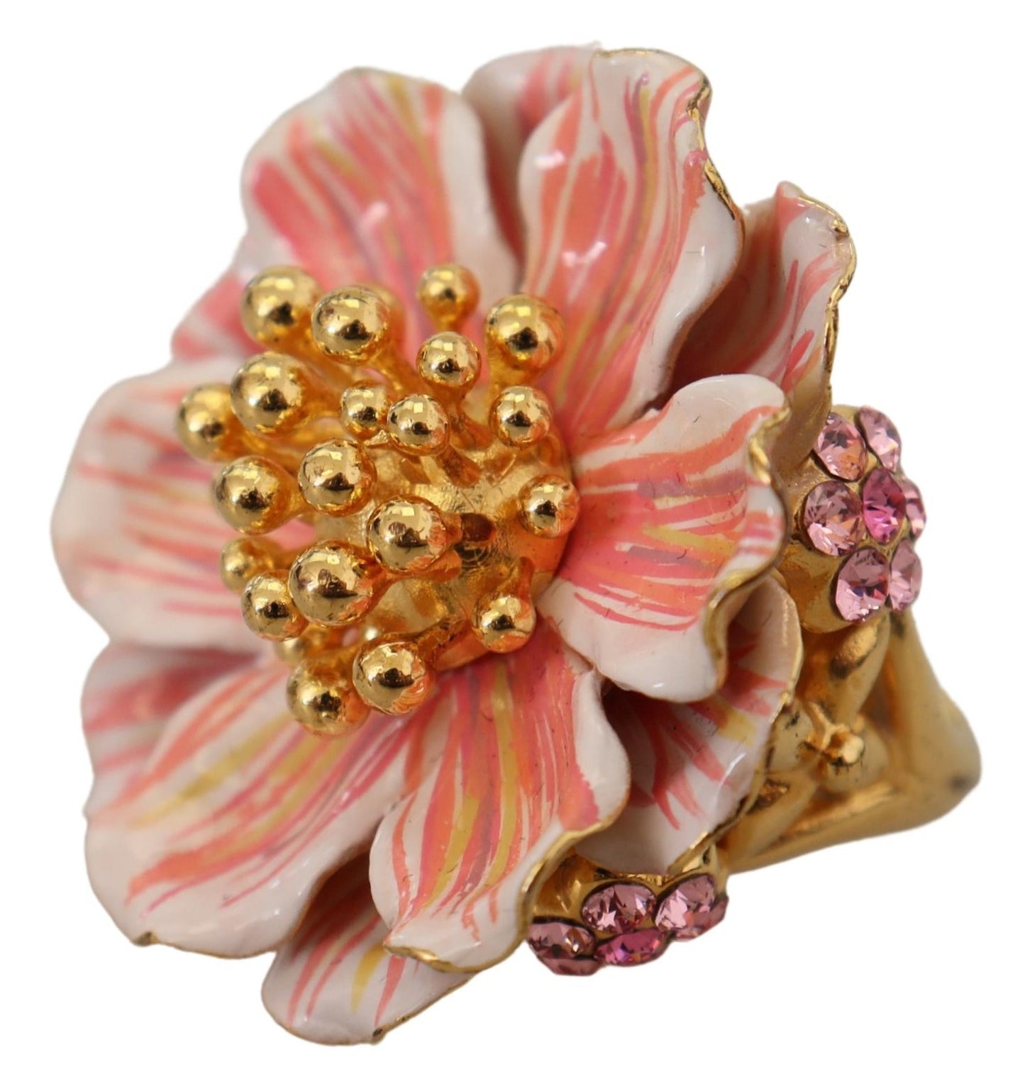 Dolce & Gabbana Elegant Multicolor Crystal Statement Ring