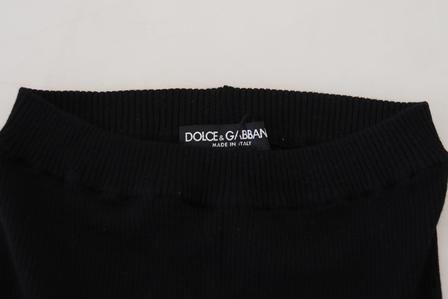 Dolce & Gabbana Elegant High Waist Virgin Wool Leggings