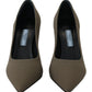 Prada Exquisite Suede Green Pumps