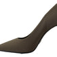 Prada Exquisite Suede Green Pumps