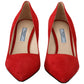 Prada Red Suede Heels - Elegance Meets Comfort