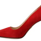 Prada Red Suede Heels - Elegance Meets Comfort