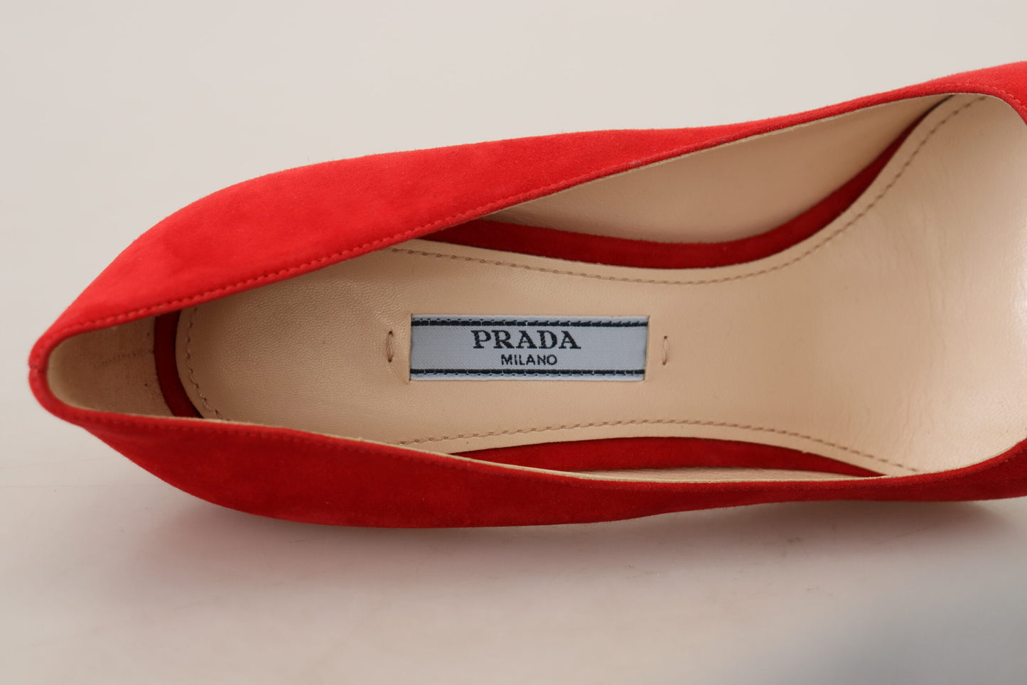 Prada Red Suede Heels - Elegance Meets Comfort