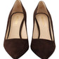 Prada Elegant Suede Leather Heel Pumps