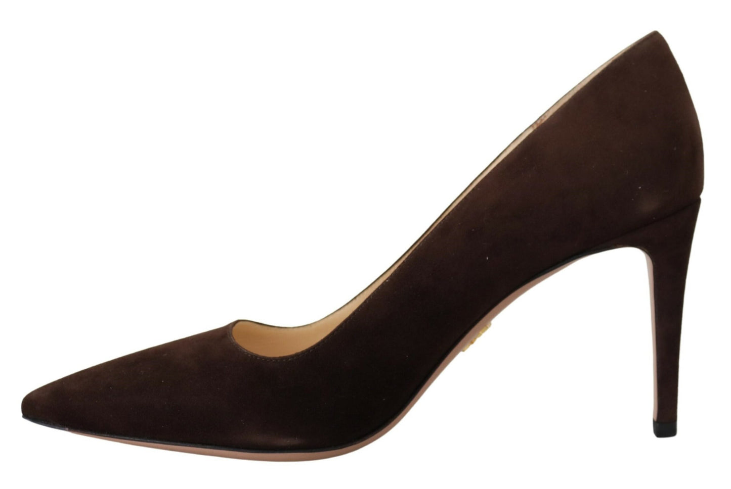 Prada Elegant Suede Leather Heel Pumps