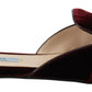 Prada Elegant Bordeaux Velvet Flats