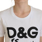 Dolce & Gabbana Chic White Cotton Logo Tee