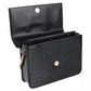 Baldinini Trend Chic Croco Pattern Calfskin Shoulder Bag