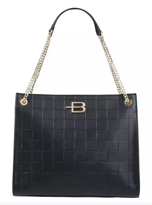 Baldinini Trend Elegant Leather Chain-Strap Shoulder Bag