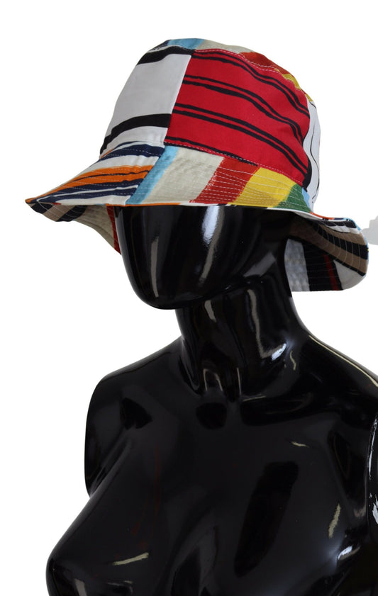 Dolce & Gabbana Chic Multicolor Bucket Hat with Wide Brim