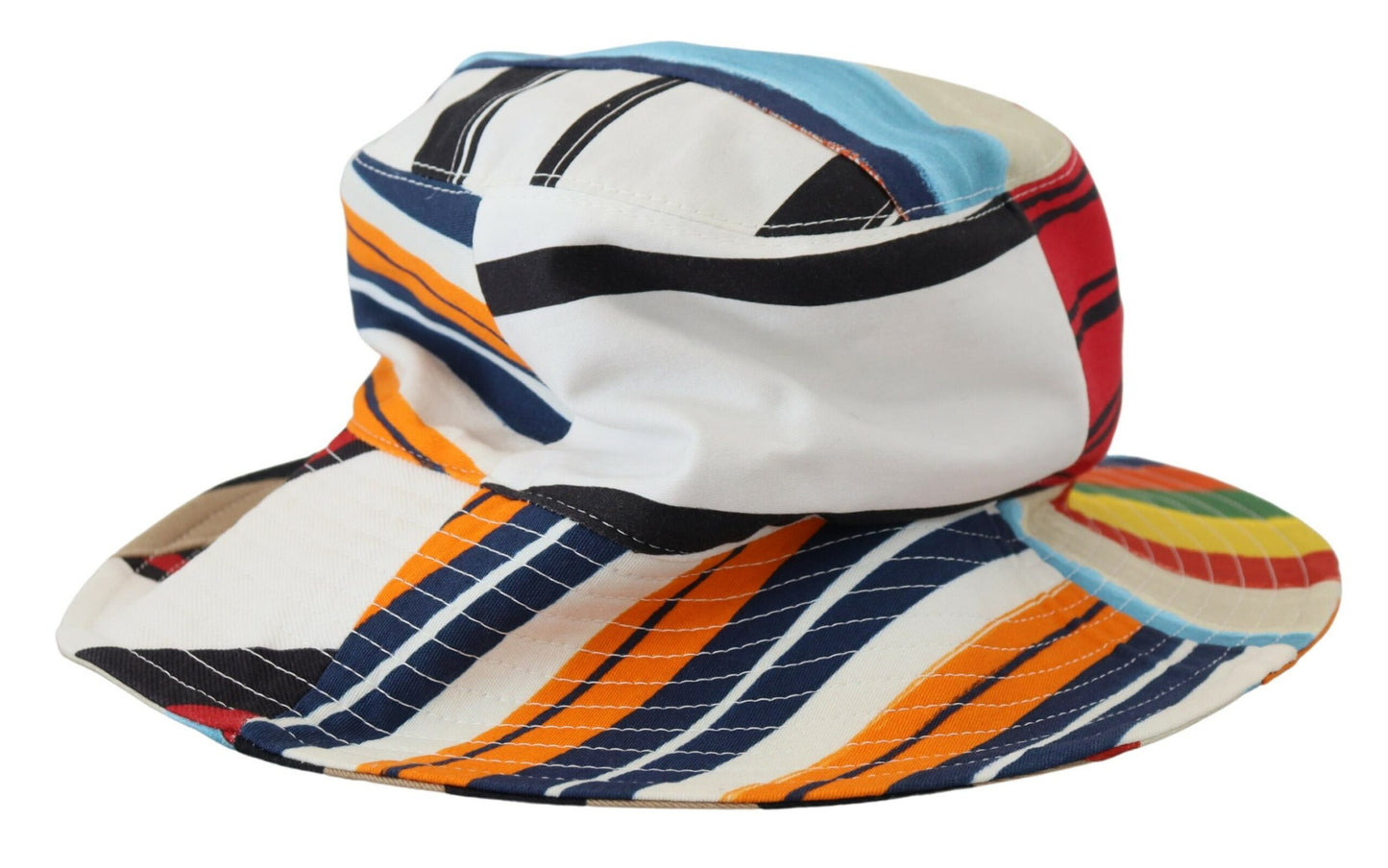 Dolce & Gabbana Chic Multicolor Bucket Hat with Wide Brim