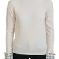 Dolce & Gabbana Ivory Turtleneck Wool Blend Sweater