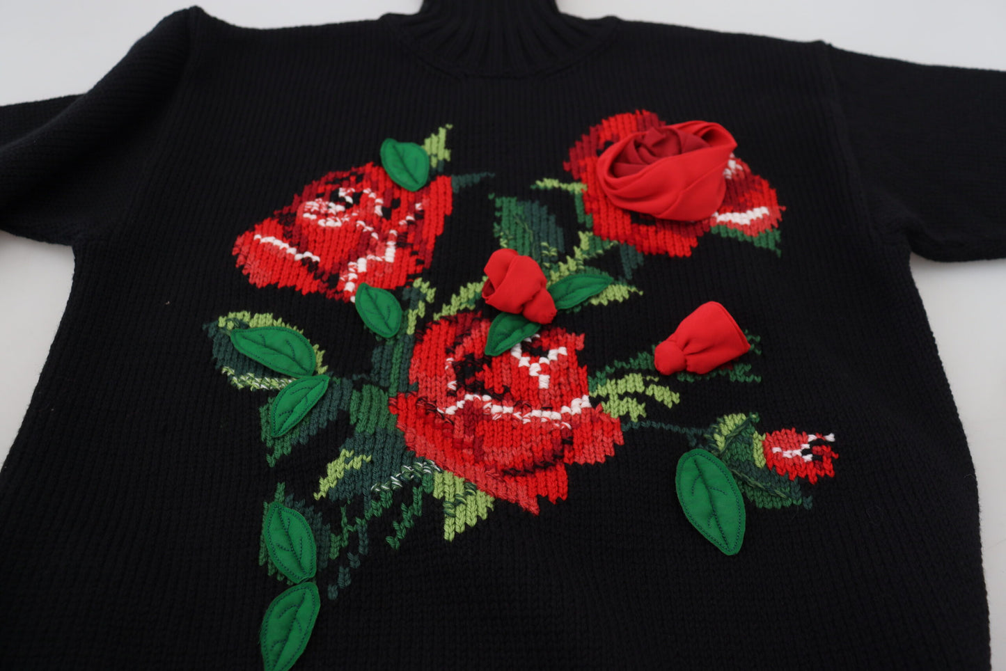 Dolce & Gabbana Elegant Black Turtleneck Wool-Cashmere Sweater