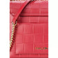 Baldinini Trend Elegant Red Calfskin Shoulder Bag with Chain Strap