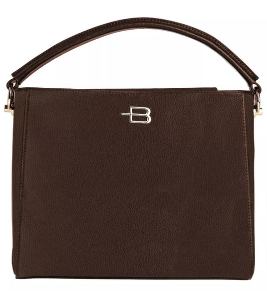 Baldinini Trend Elegant Textured Calfskin Handbag