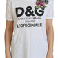 Dolce & Gabbana Chic White Cotton Casual Top - Iconic Logo Detail