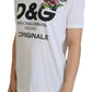 Dolce & Gabbana Chic White Cotton Casual Top - Iconic Logo Detail